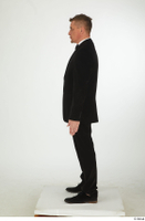  Steve Q black oxford shoes black trousers bow tie dressed smoking jacket smoking trousers standing whole body 0003.jpg